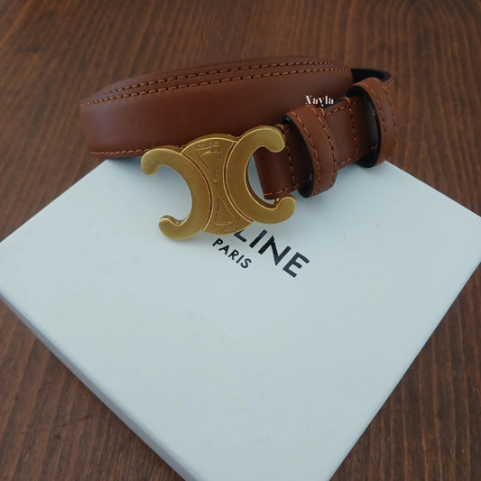 Ceinture Triomphe 2.5 cm - Camel