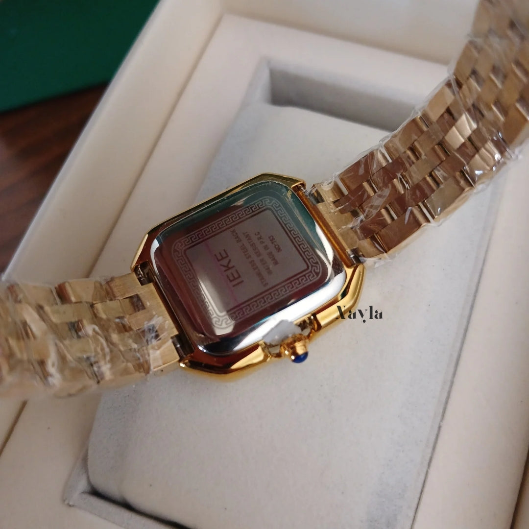 Montre IEKE Classique - Doré / Bordeaux