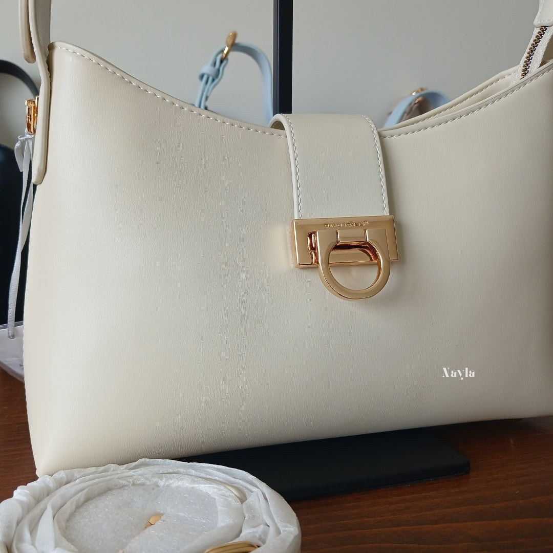 Sac porté épaule David Jones CM7418A - Beige Clair