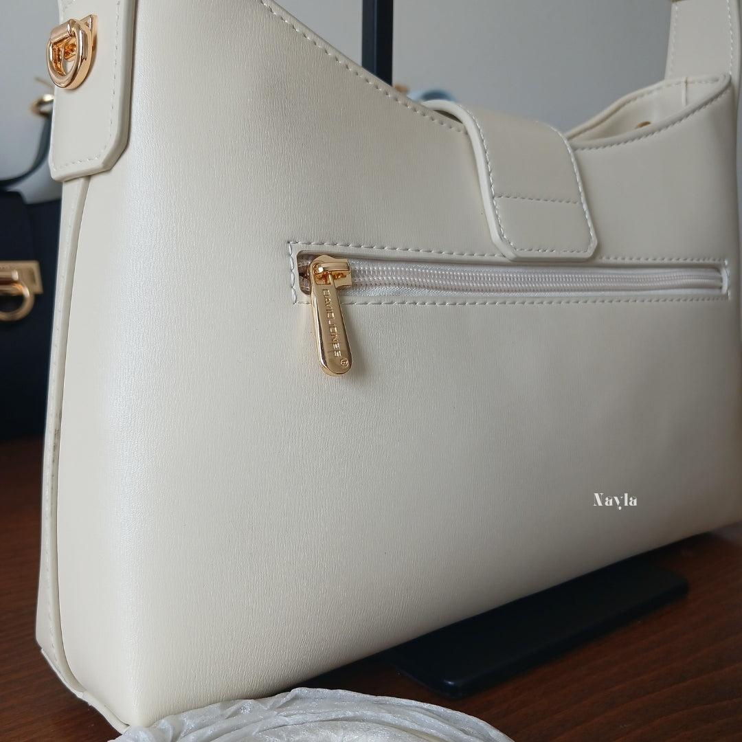 Sac porté épaule David Jones CM7418A - Beige Clair
