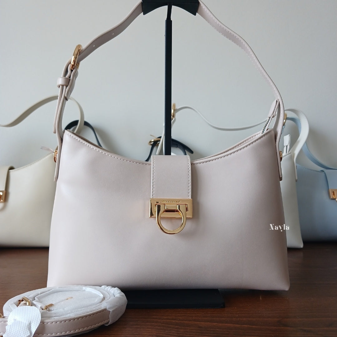 Sac porté épaule David Jones CM7418A - Rose Poudré