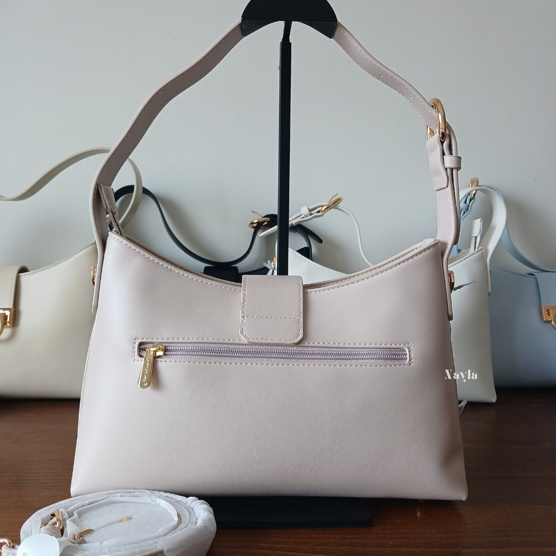 Sac porté épaule David Jones CM7418A - Rose Poudré