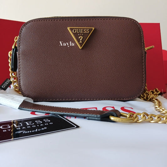 Sac à bandoulière Guess - Marron Chocolat