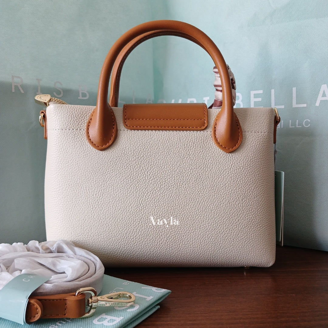 Sac à main Chrisbella Original 2en1 - Beige Clair/Camel