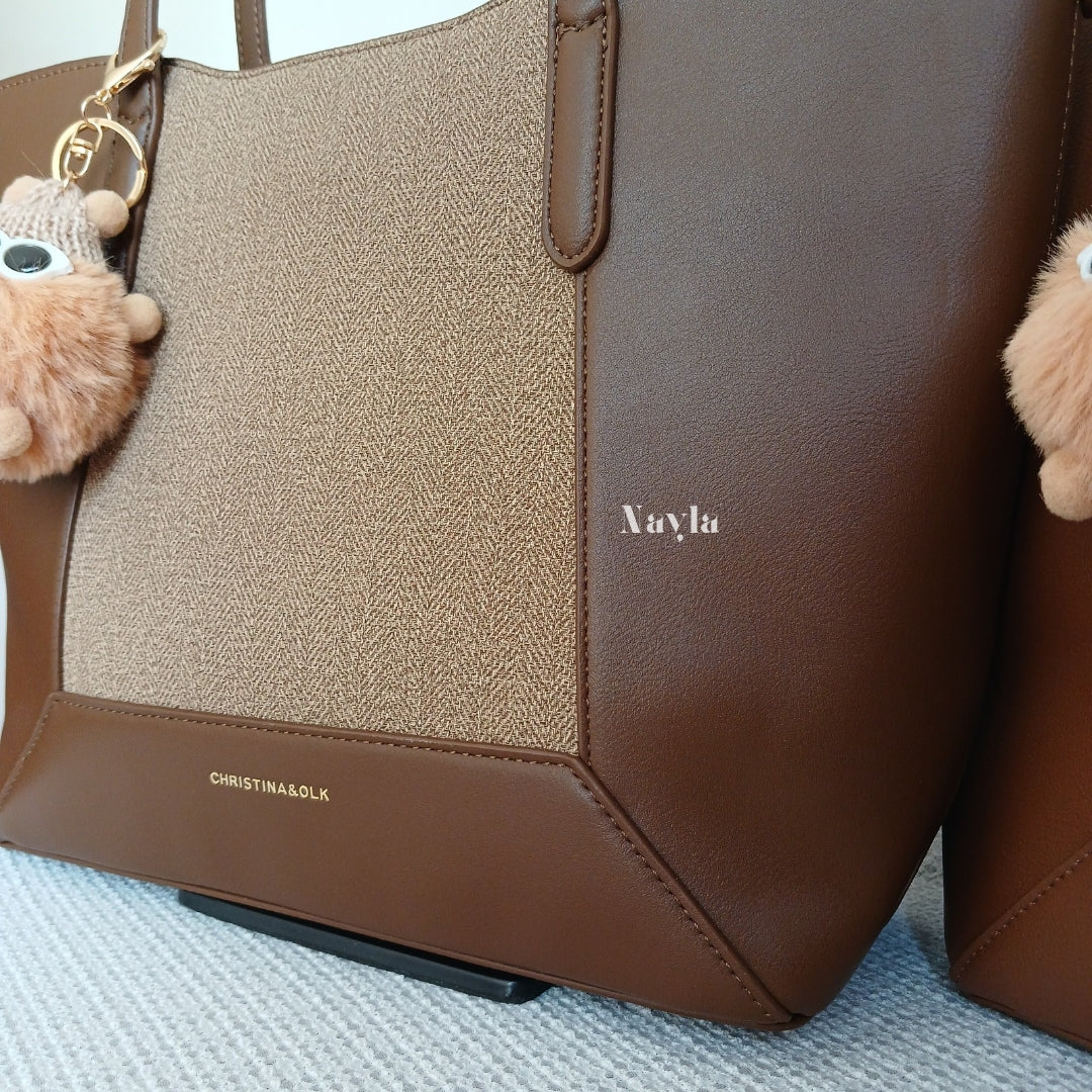 Sac à main Christina OLK - Marron Chocolat