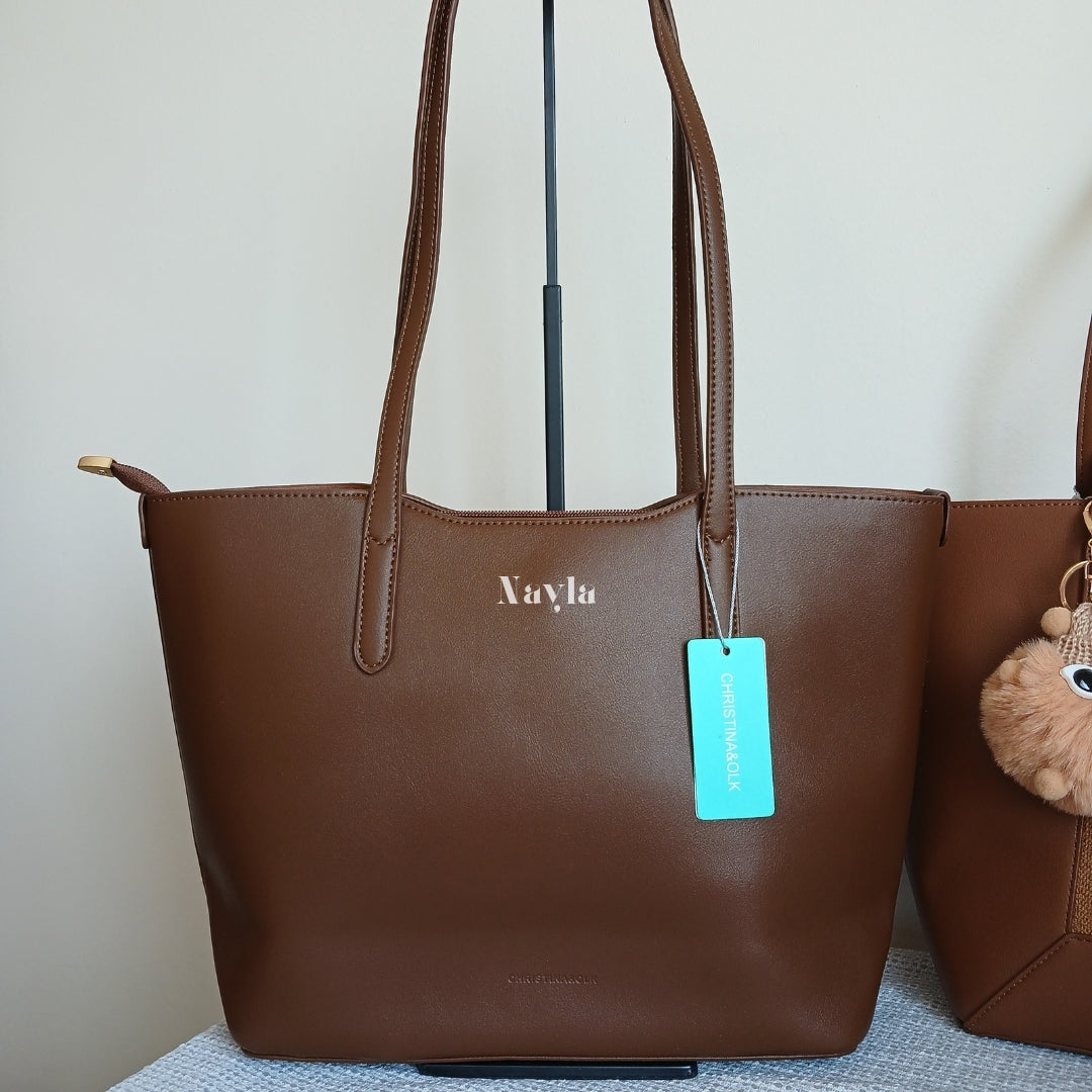 Sac à main Christina OLK - Marron Chocolat