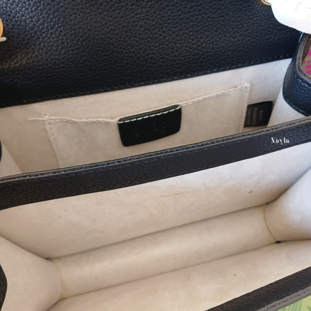 Sac à bandoulière Interlocking - Noir