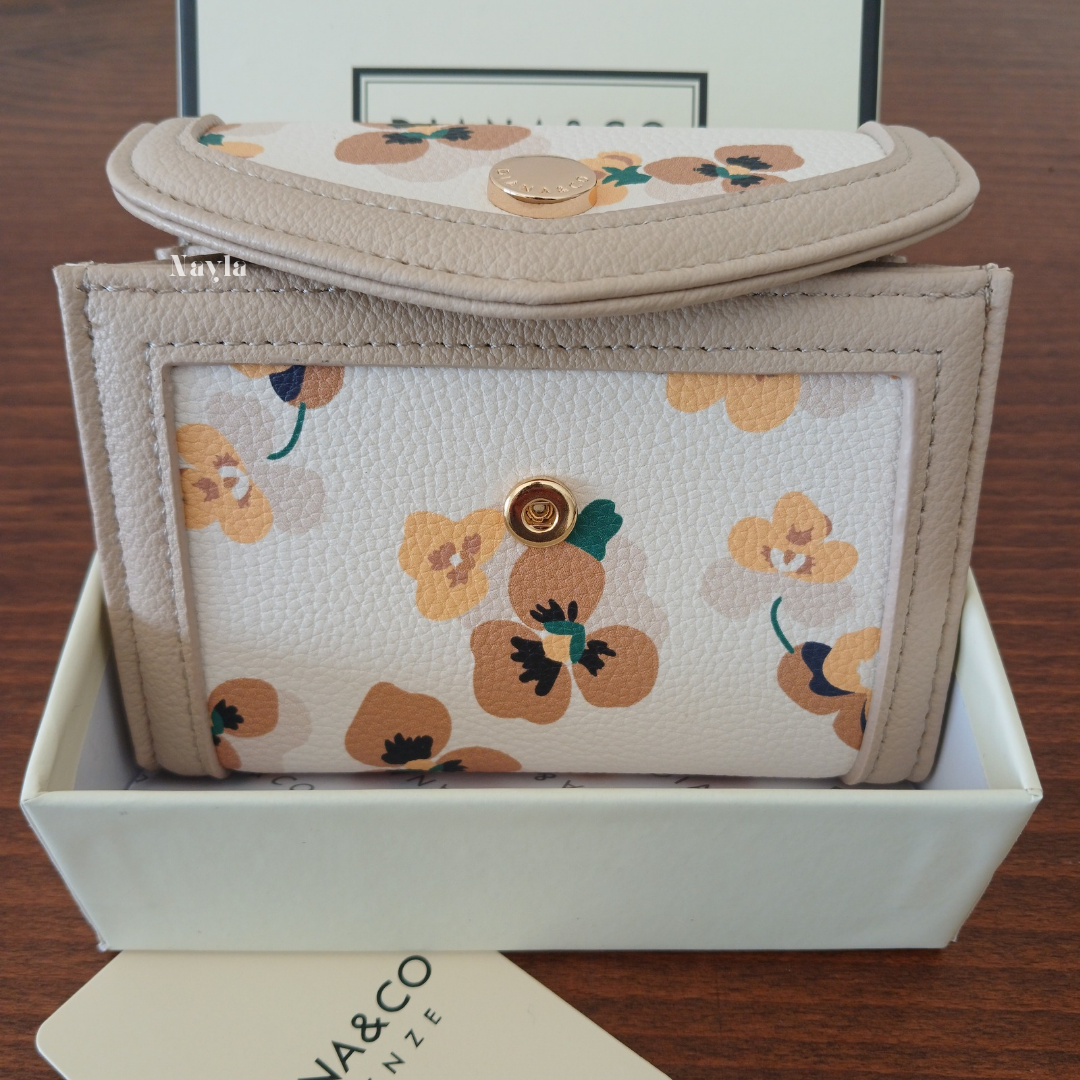 Porte-monnaie Fleuri Diana&Co - 797-2 Beige