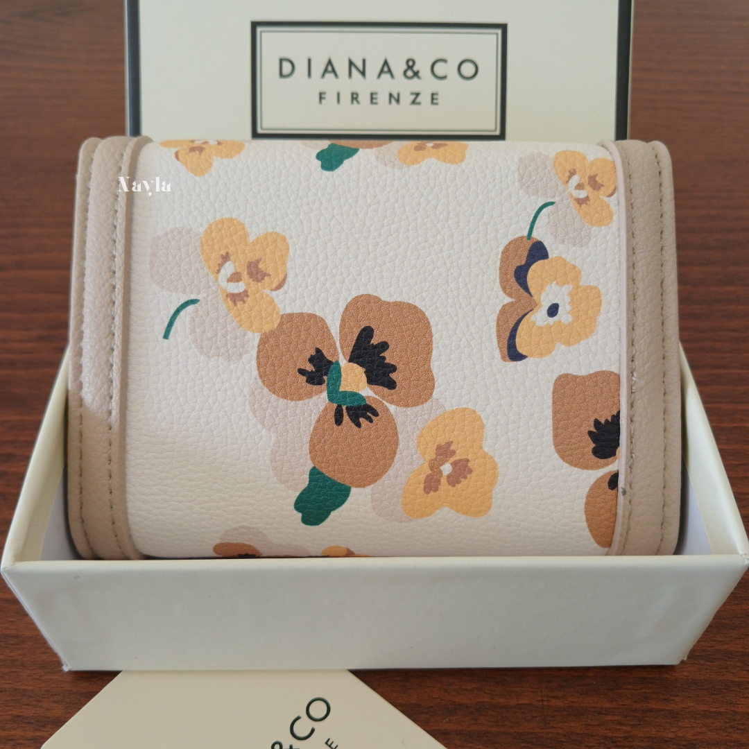 Porte-monnaie Fleuri Diana&Co - 797-2 Beige