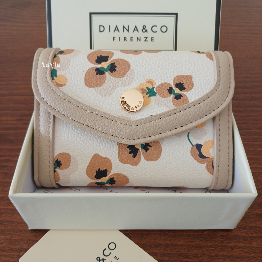 Porte-monnaie Fleuri Diana&Co - 797-2 Beige