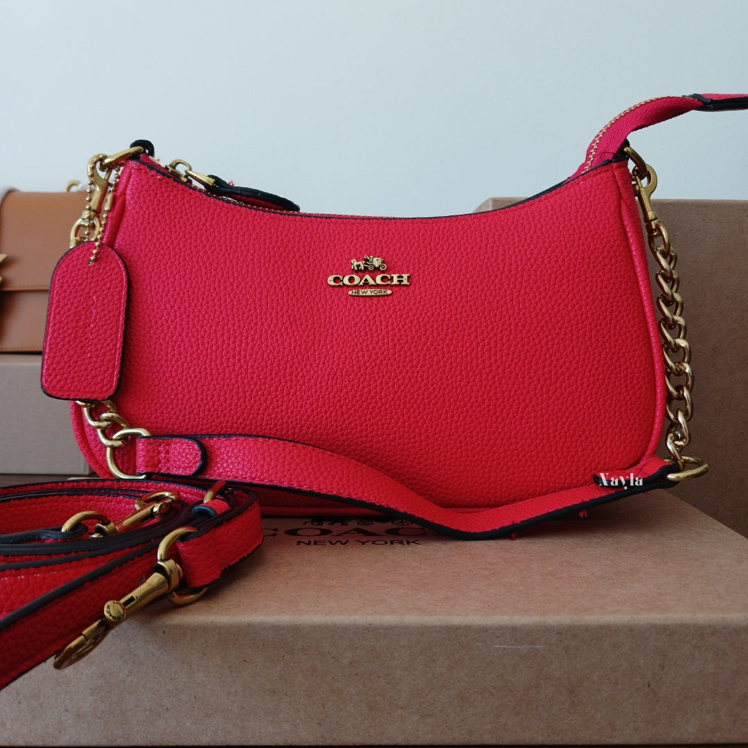 Sac porté épaule Teri - Rouge