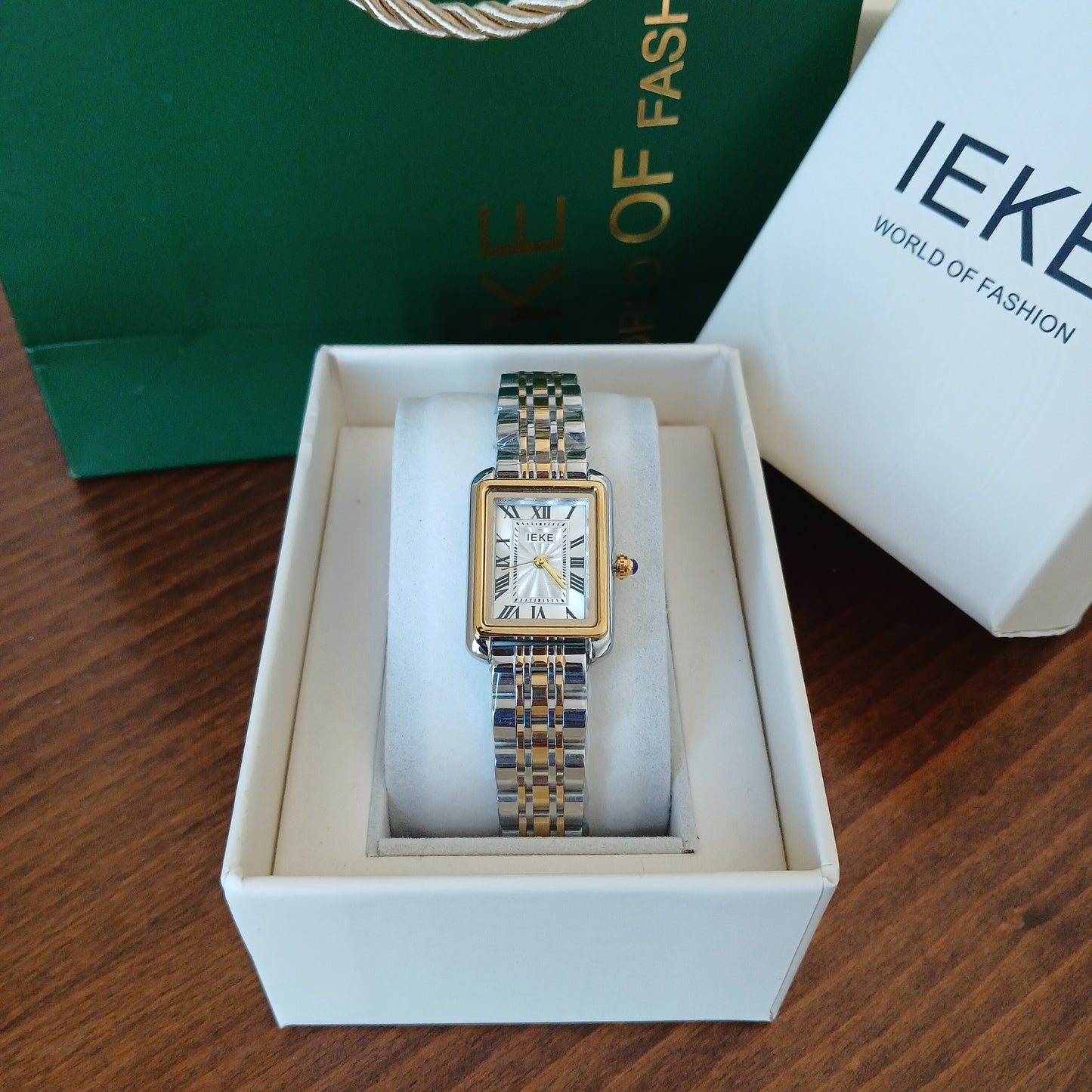 Montre IEKE Timeless - Doré / Blanc