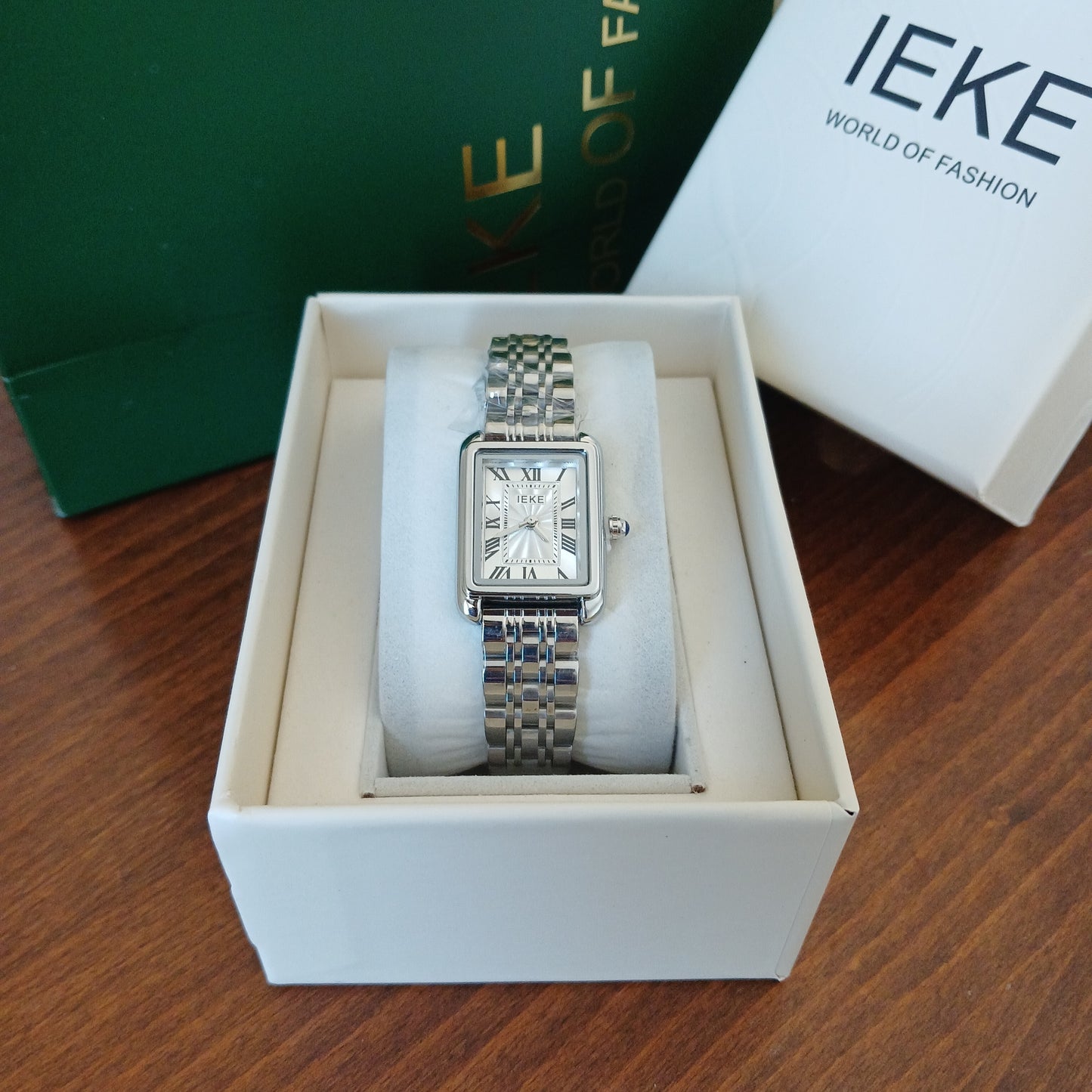 Montre IEKE Timeless - Argenté / Blanc