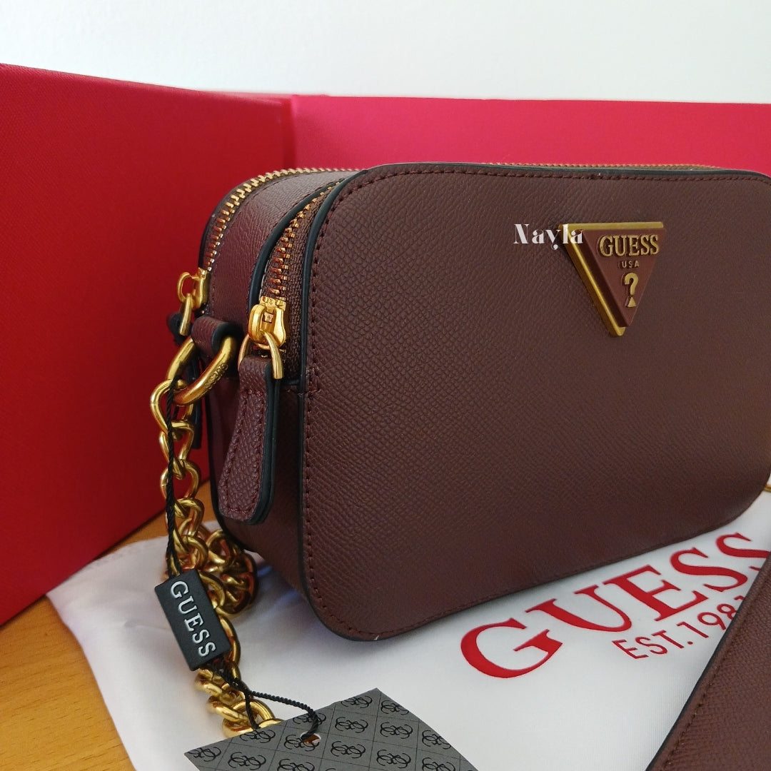 Camera Bag Guess  - Marron Chocolat