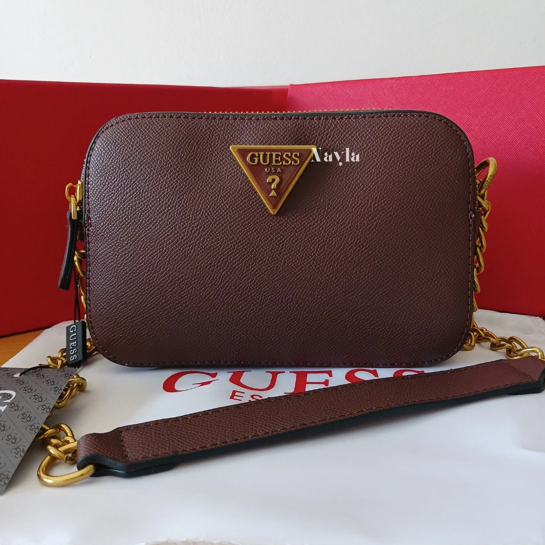 Camera Bag Guess  - Marron Chocolat
