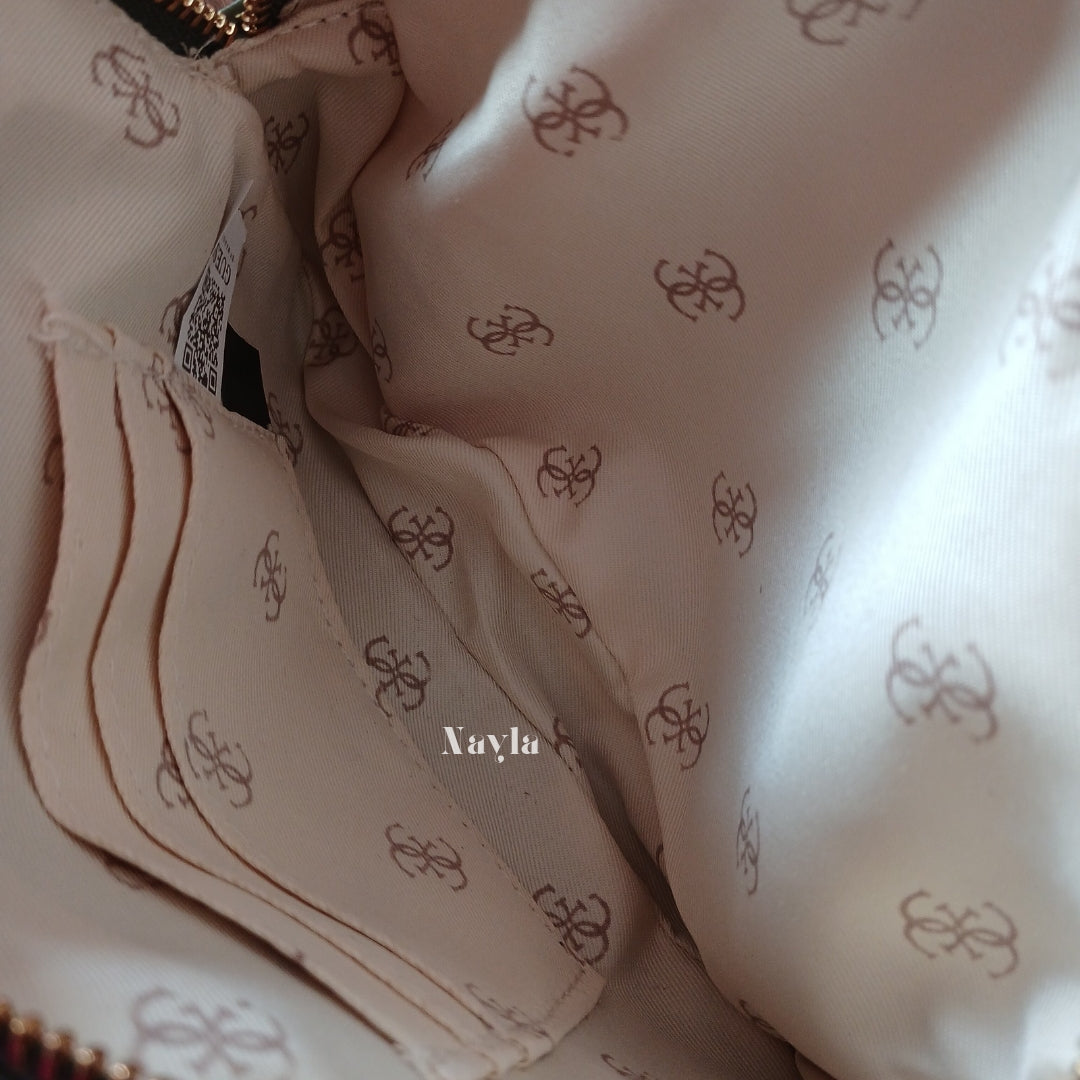 Camera Bag Guess matelassé - Vert Olive