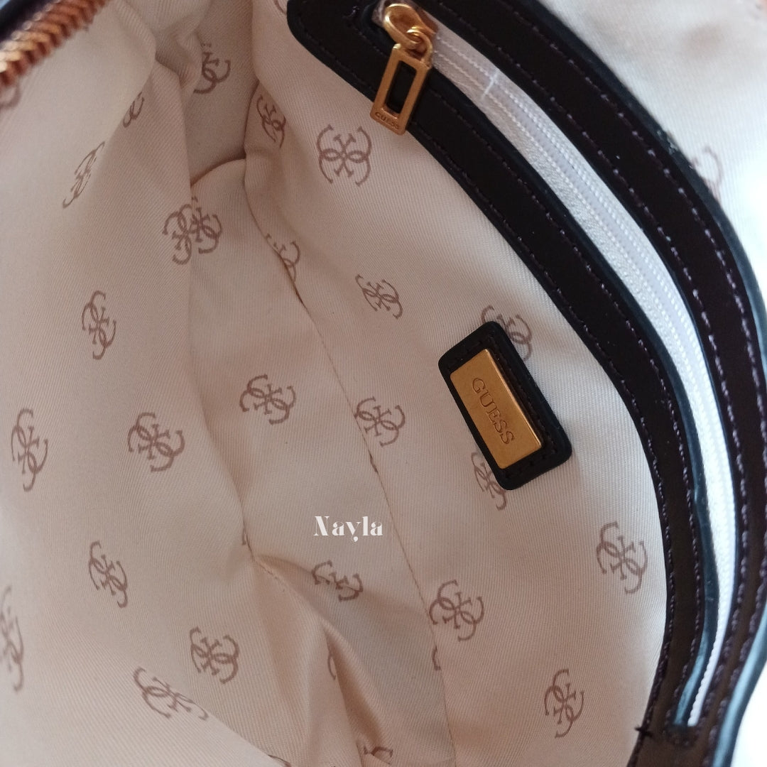 Camera Bag Guess matelassé - Coffee