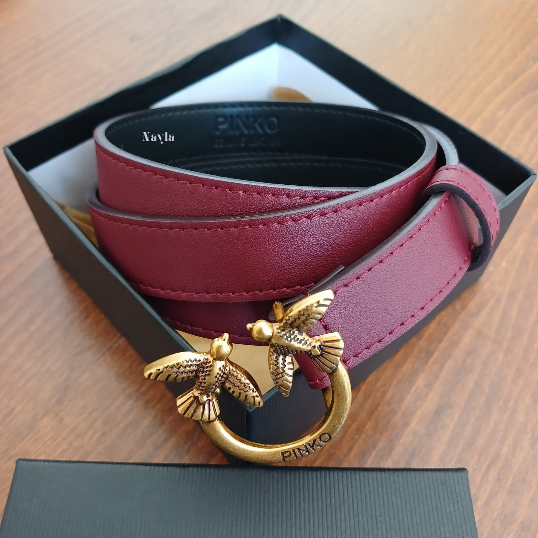 Ceinture PNK 2.5 cm - Bordeaux