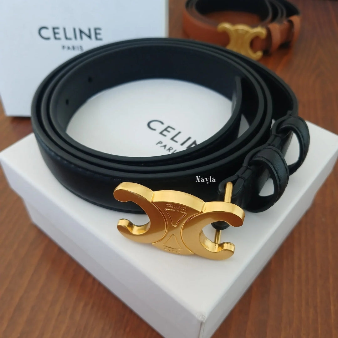 Ceinture Triomphe 2.5 cm - Noire