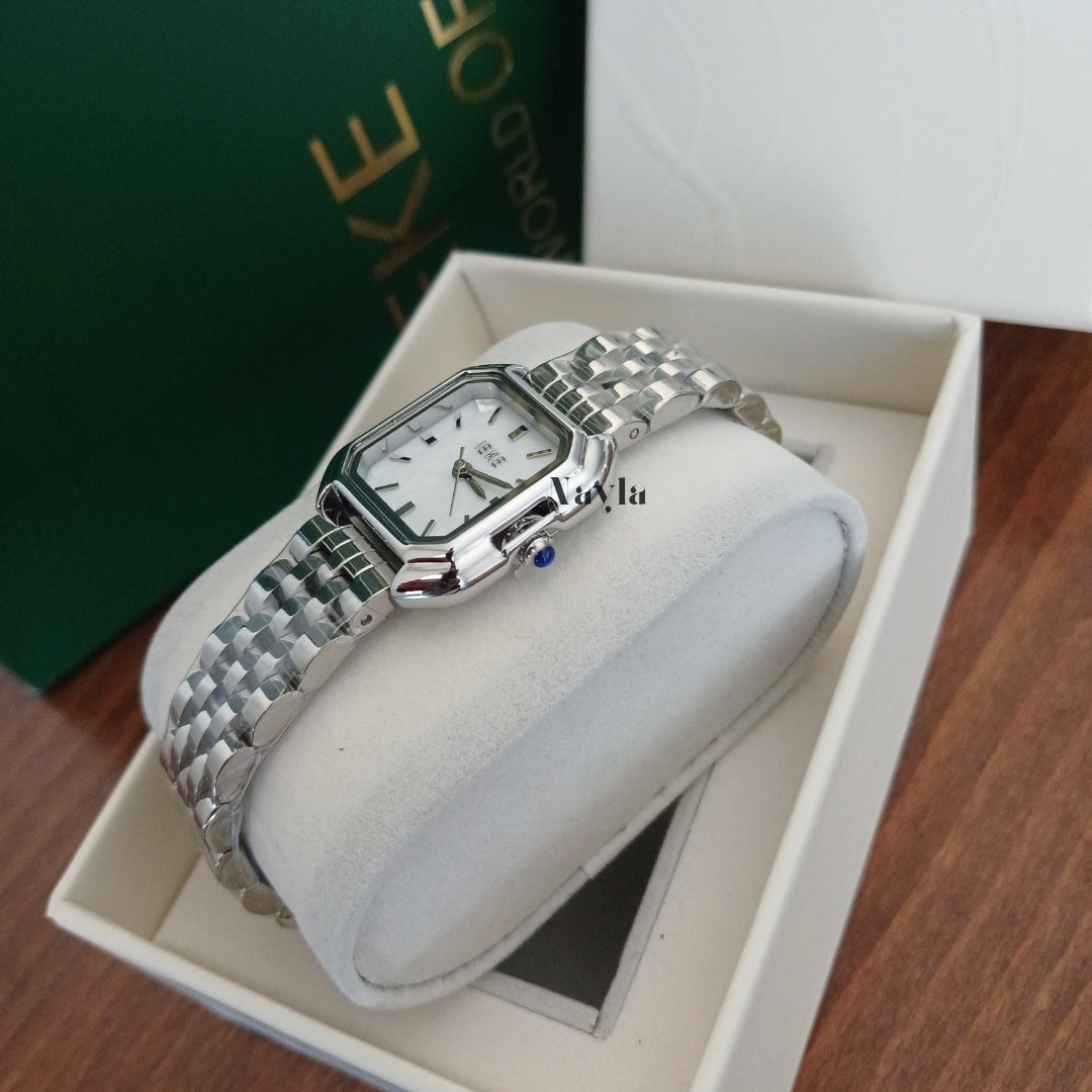 Montre IEKE Classique - Argenté / Blanc