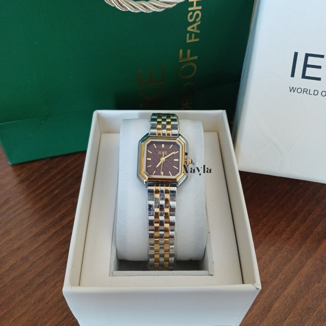 Montre IEKE Classique - Bracelet Bicolore