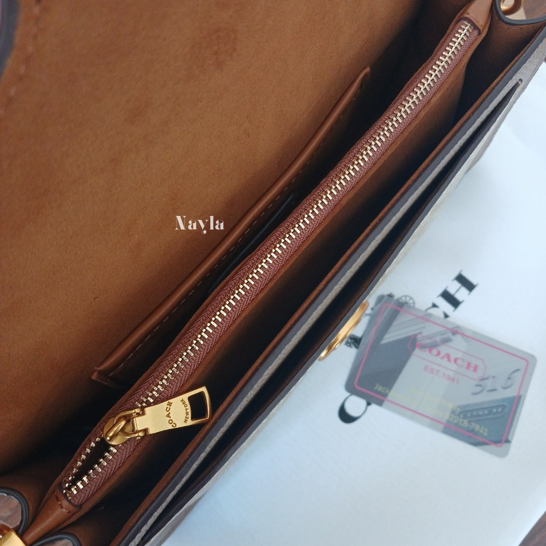 Sac Porté épaule Tabby 26 - Beige/Monogramme