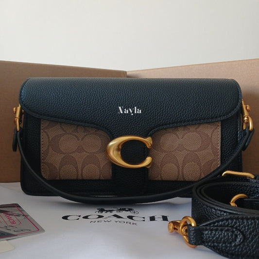 Sac Porté épaule Tabby 26 - Noir/Monogramme