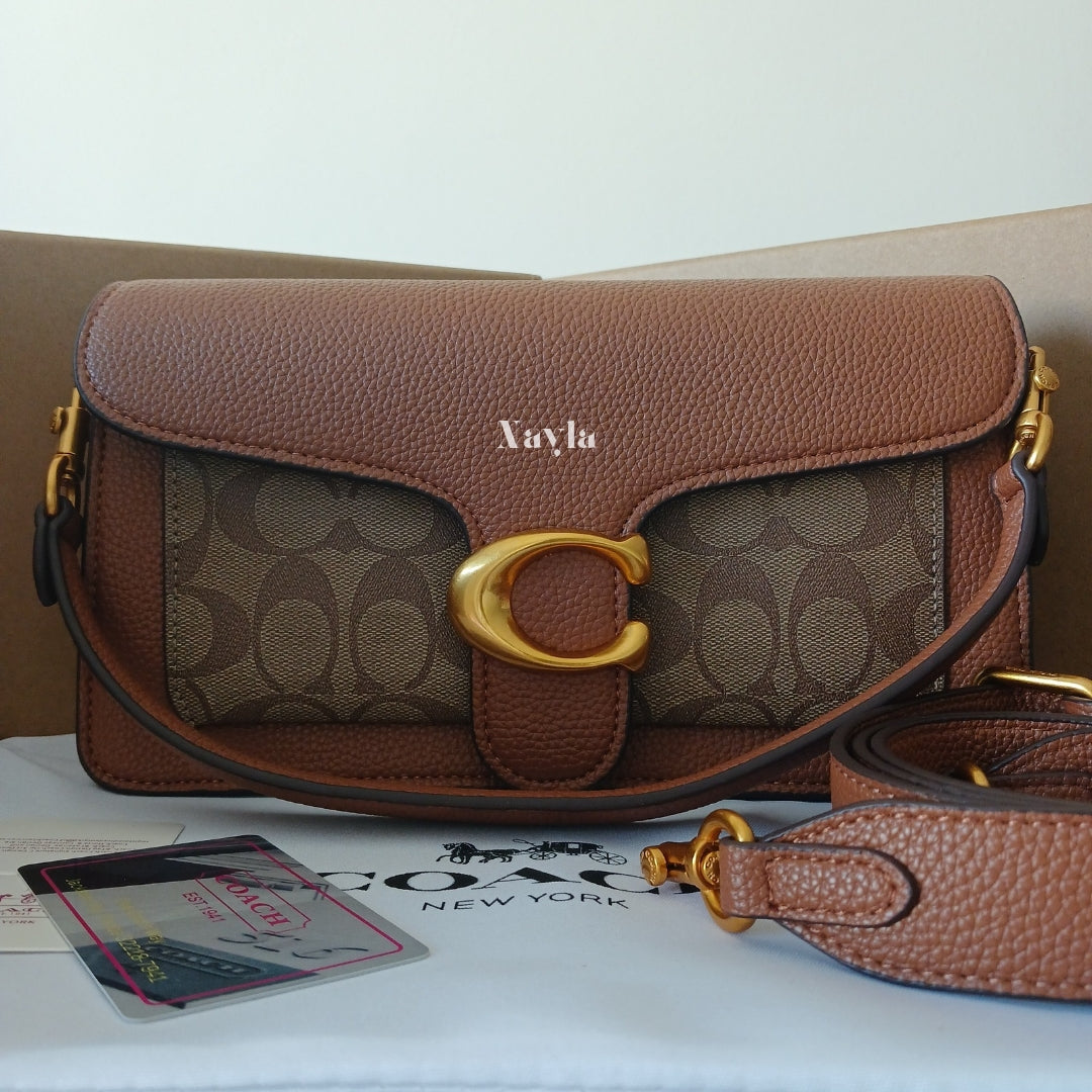 Sac Porté épaule Tabby 26 - Camel/Monogramme