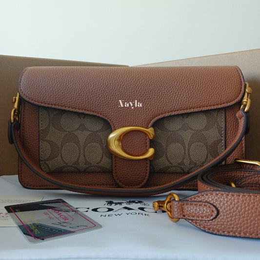 Sac Porté épaule Tabby 26 - Camel/Monogramme