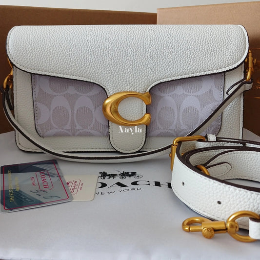 Sac Porté épaule Tabby 26 - Blanc monogramme