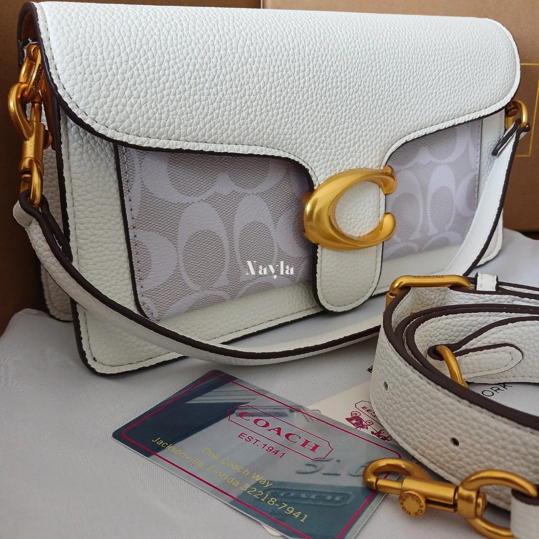 Sac Porté épaule Tabby 26 - Blanc monogramme