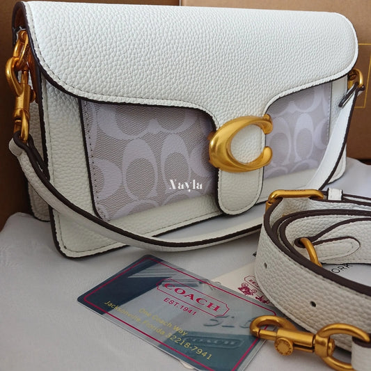 Sac Porté épaule Tabby 26 - Blanc monogramme