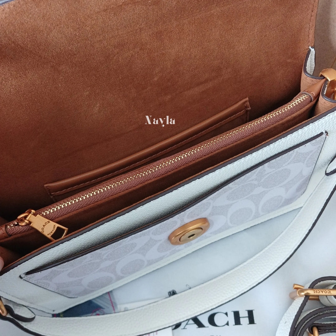 Sac Porté épaule Tabby 26 - Blanc monogramme