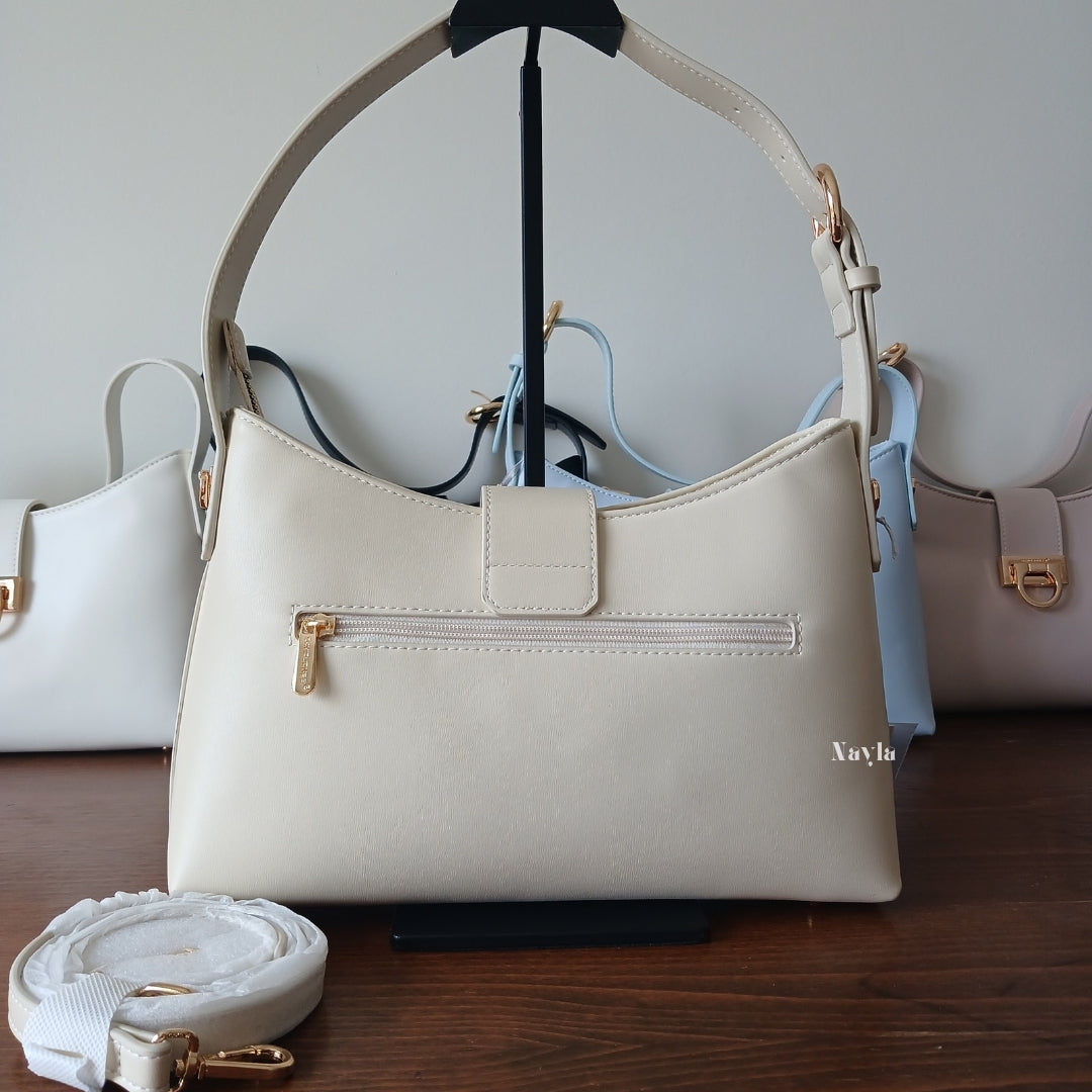 Sac porté épaule David Jones CM7418A - Beige Clair