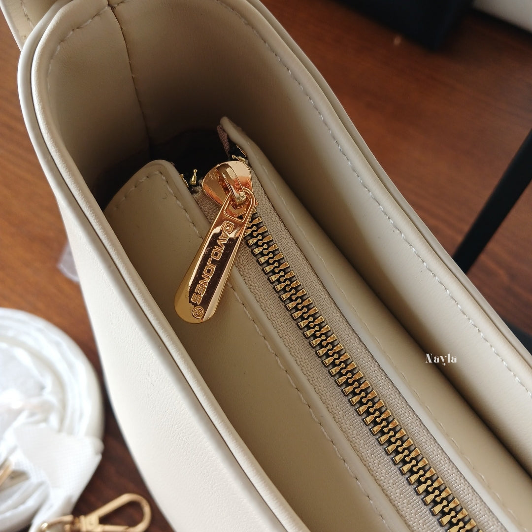 Sac porté épaule David Jones CM7418A - Beige Clair