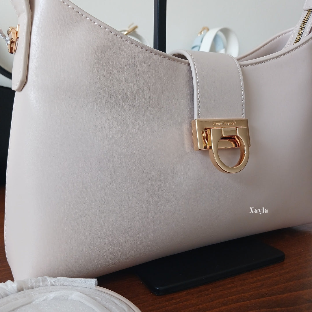 Sac porté épaule David Jones CM7418A - Rose Poudré