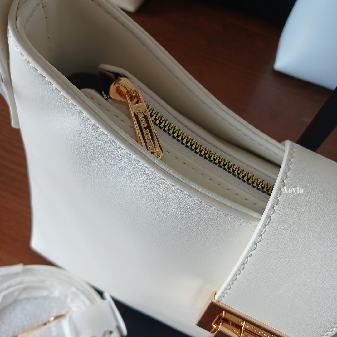 Sac porté épaule David Jones CM7418A - Blanc