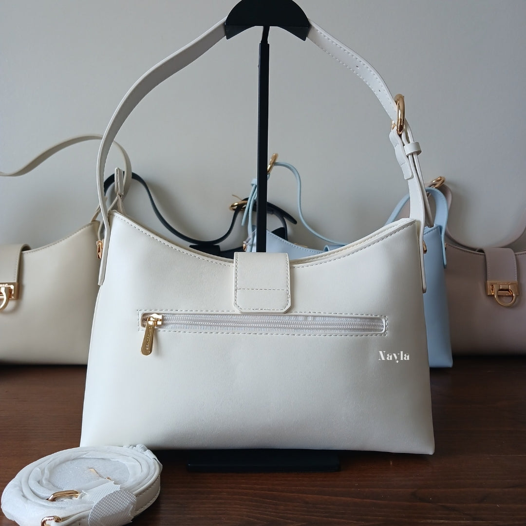 Sac porté épaule David Jones CM7418A - Blanc
