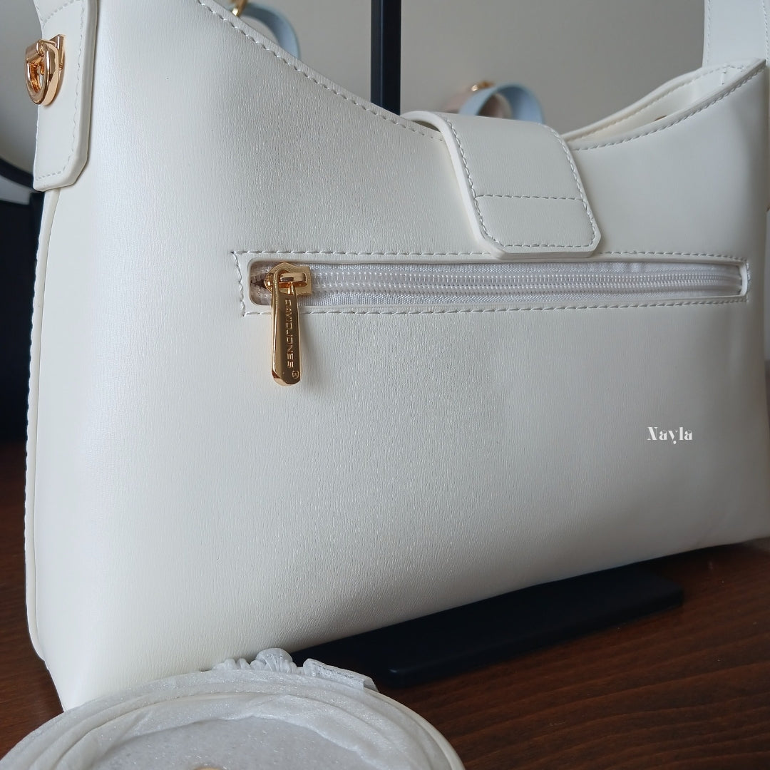 Sac porté épaule David Jones CM7418A - Blanc