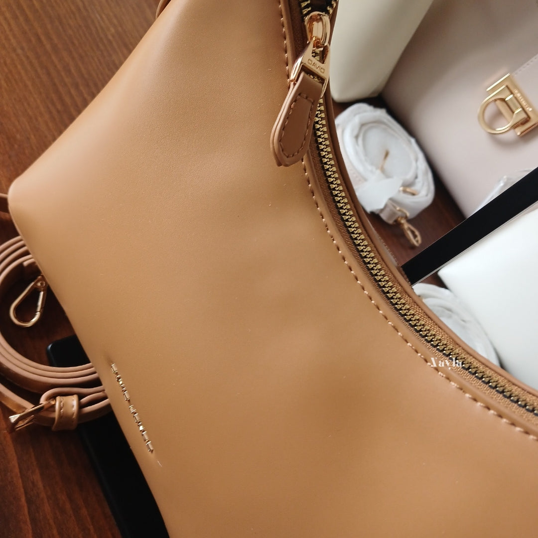 Sac porté épaule David Jones CM7516 - Camel