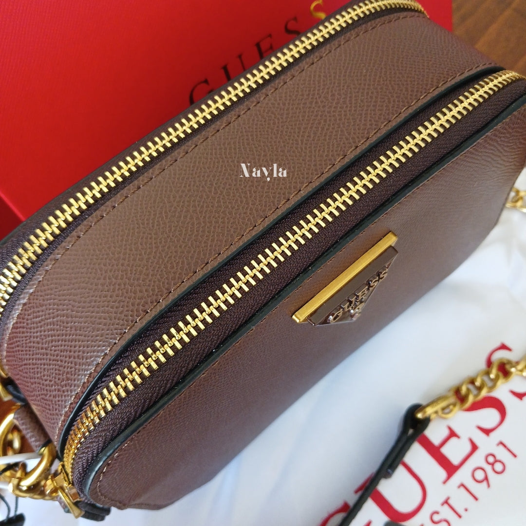 Sac à bandoulière Guess - Marron Chocolat