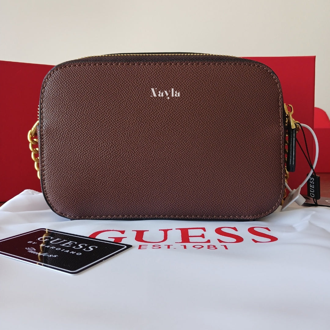 Sac à bandoulière Guess - Marron Chocolat