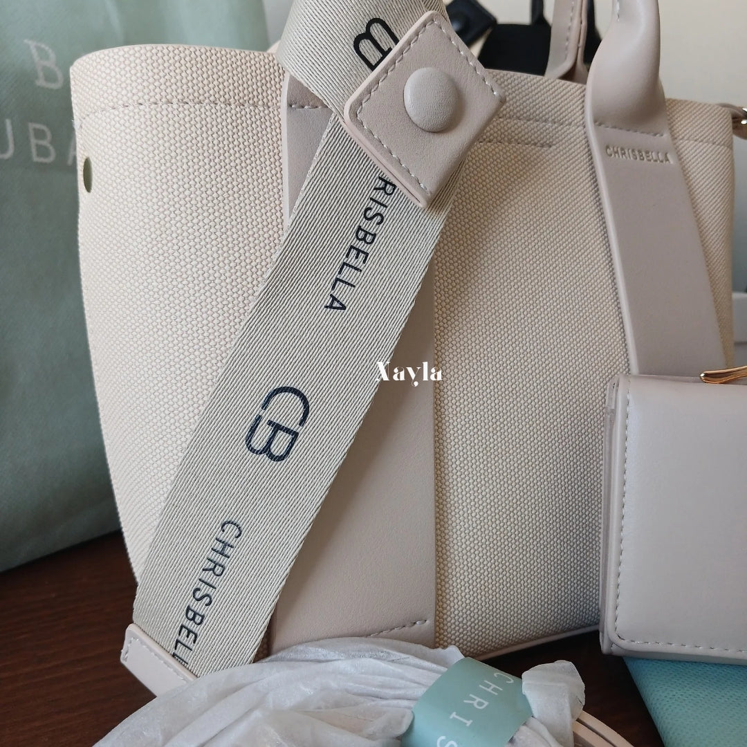 Sac à main Chrisbella - Blanc Cassé