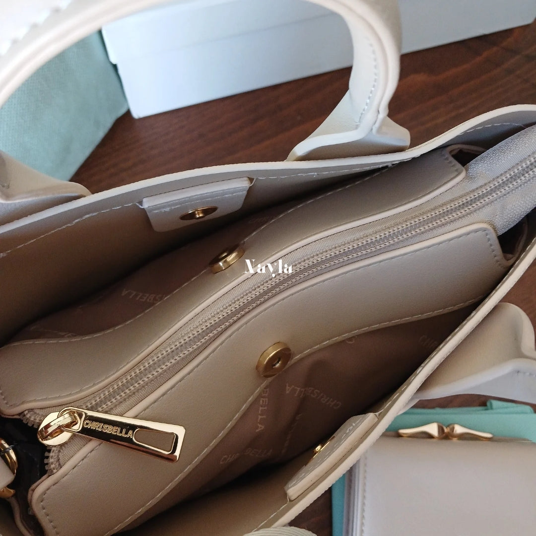 Sac à main Chrisbella - Blanc Cassé