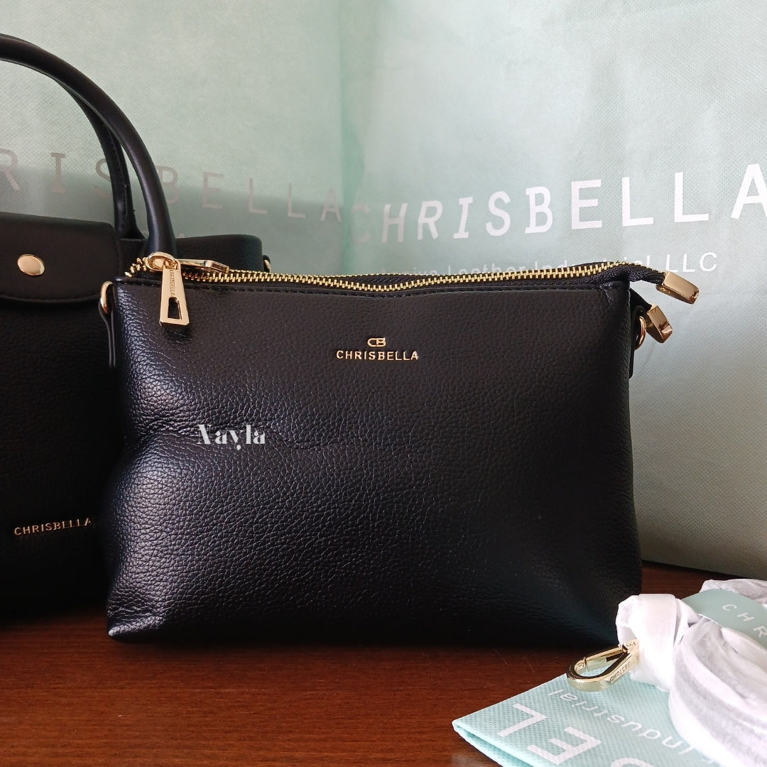 Sac à main Chrisbella Original 2en1 - Noir