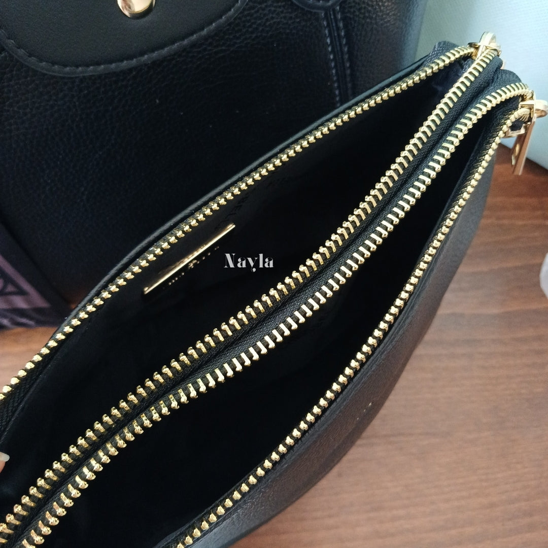 Sac à main Chrisbella Original 2en1 - Noir