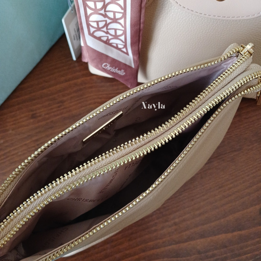 Sac à main Chrisbella Original 2en1 - Beige