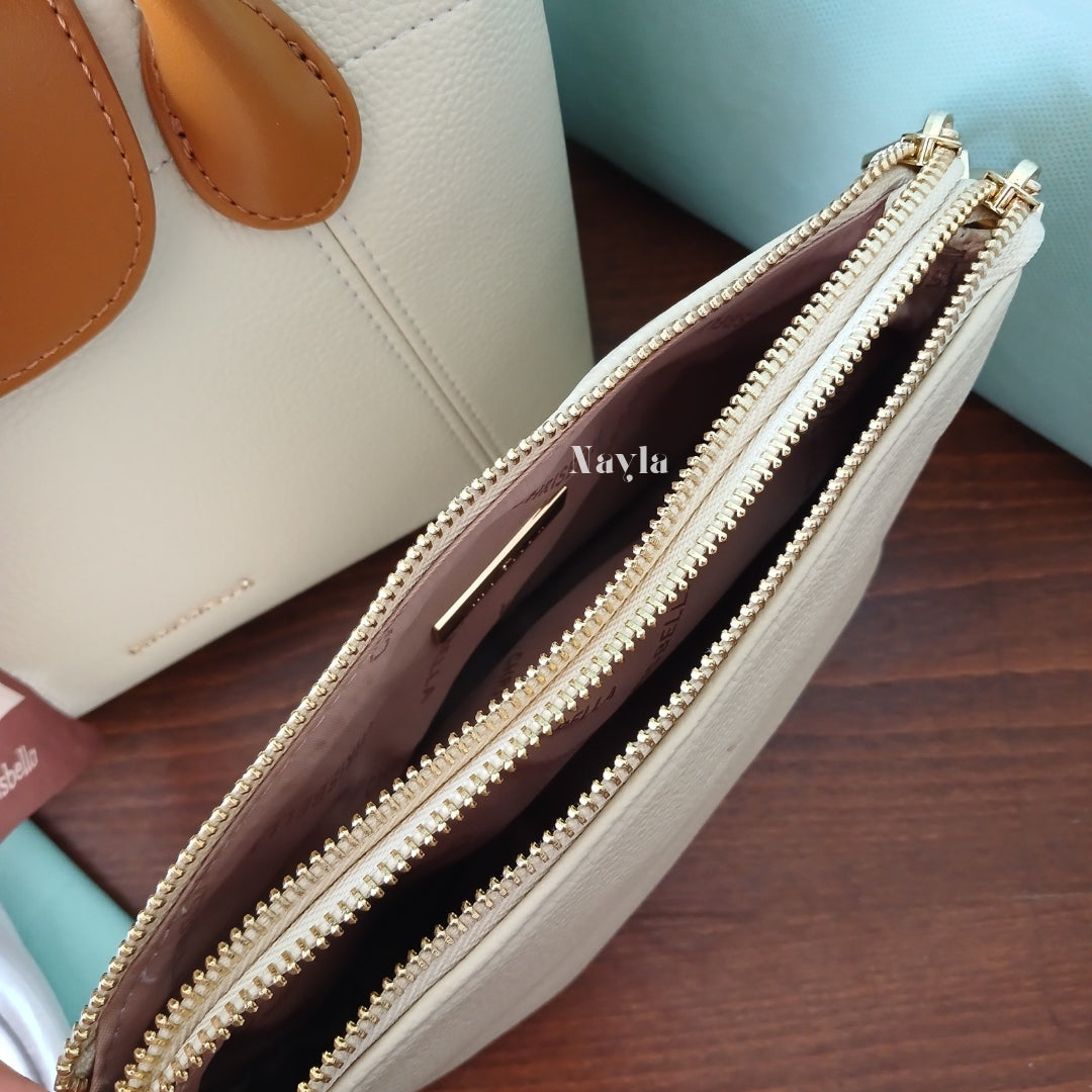 Sac à main Chrisbella Original 2en1 - Beige Clair/Camel