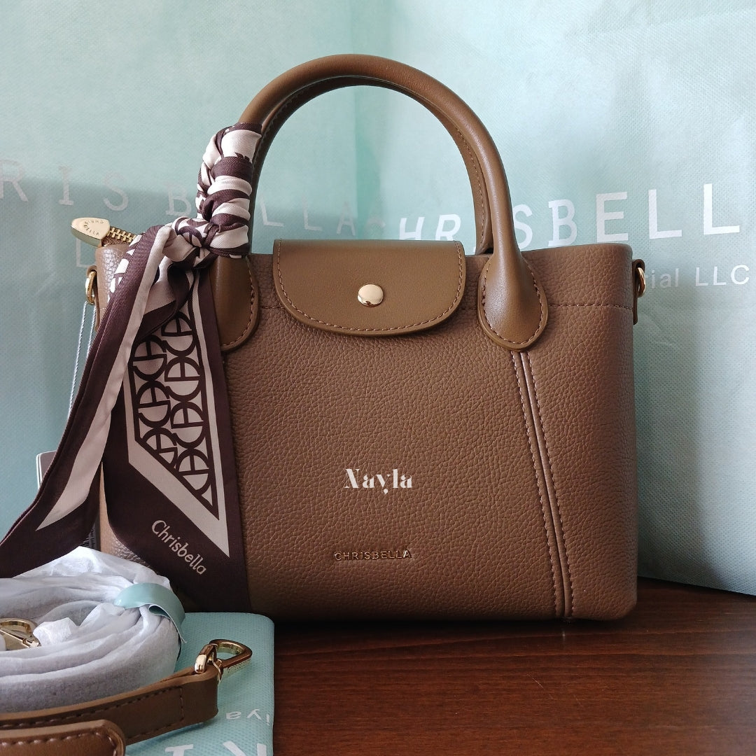 Sac à main Chrisbella Original 2en1 - Marron Chocolat
