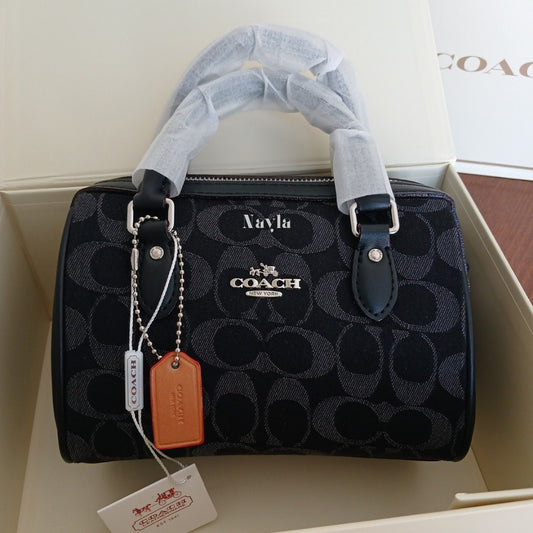 Coach Mini Rowan - Noir monogramme